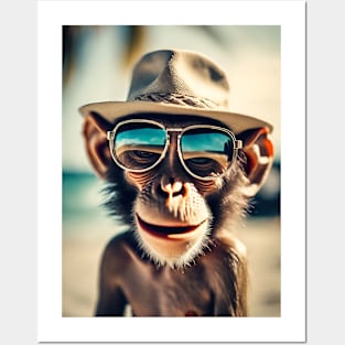 Funny monkey Posters and Art